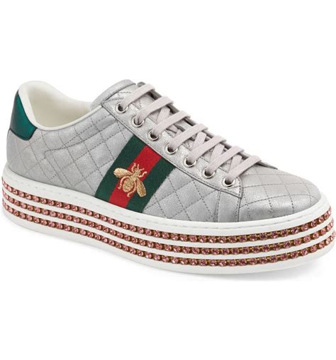 gucci new ace platform sneakers.